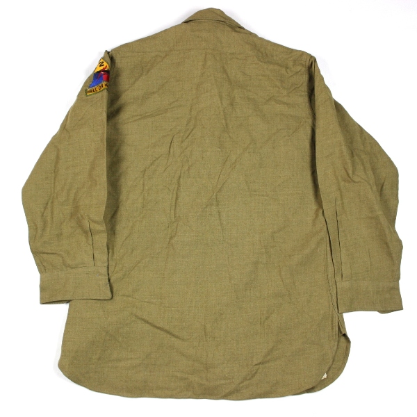 US Army wool serge service shirt - 2nd Armored Division