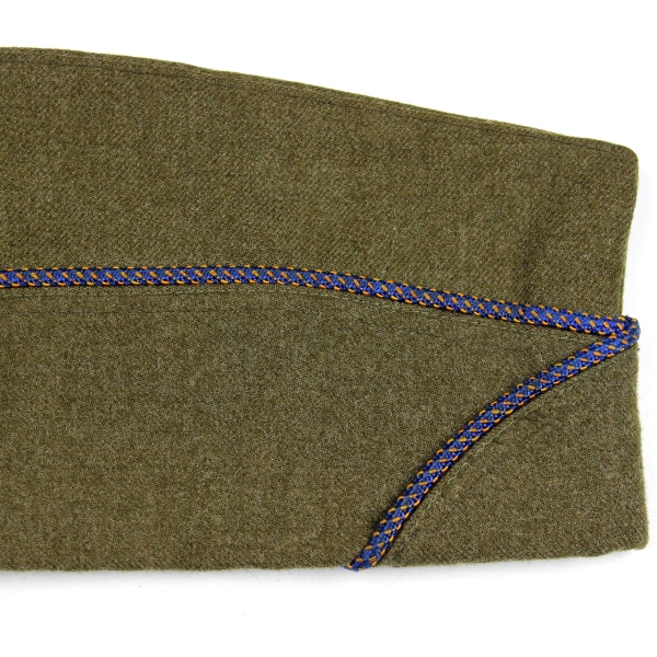 USAAF enlisted men OD wool garrison cap - Size 7 1/4