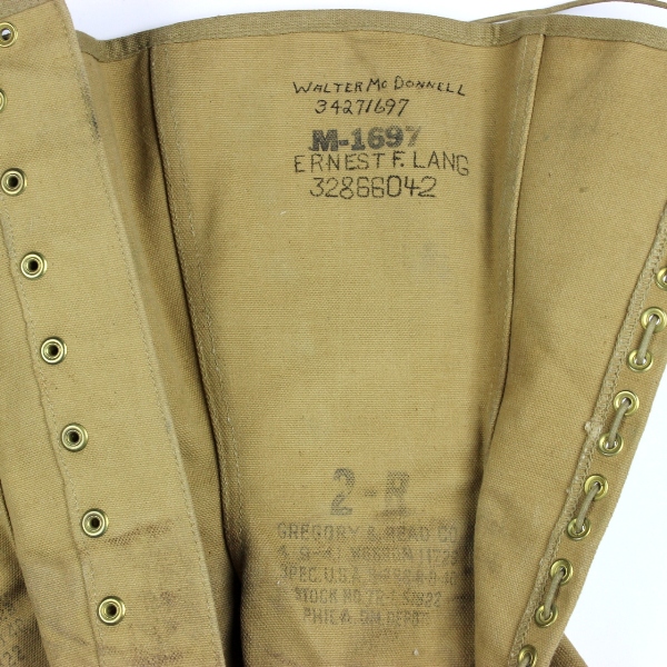 M1938 canvas leggings - Size 2R - Identified