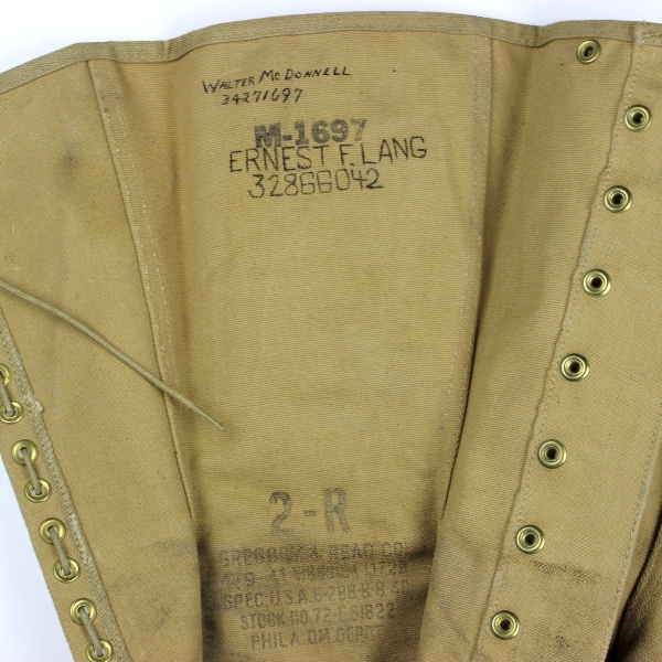 M1938 canvas leggings - Size 2R - Identified