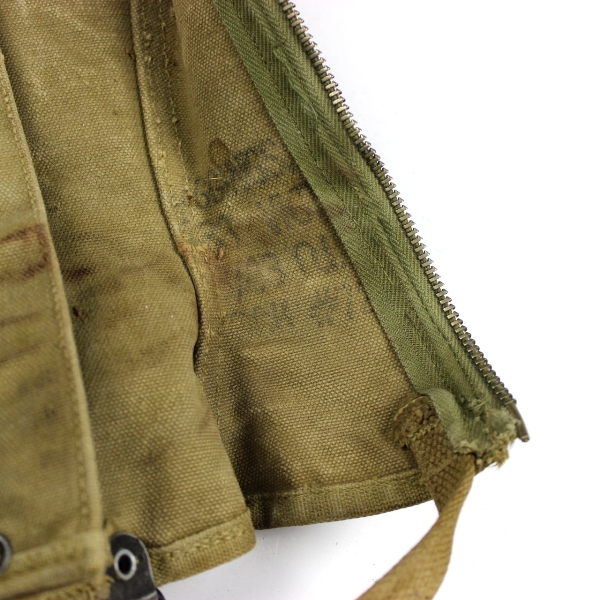 Rare M1938 canvas leggings - Field modification