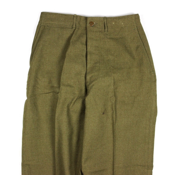 M1937 OD wool serge field trousers - W32 L33