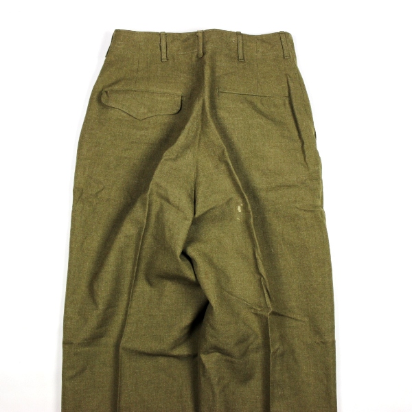 M1937 OD wool serge field trousers - W32 L33