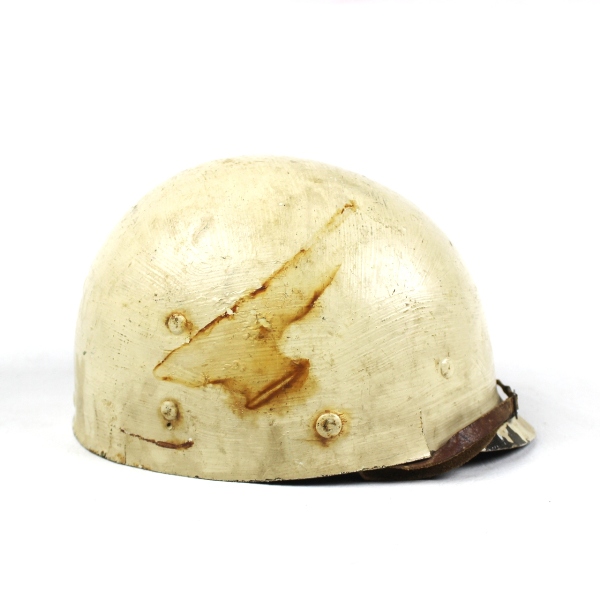 Low pressure Saint-Clair M1 helmet liner w/ white paint 