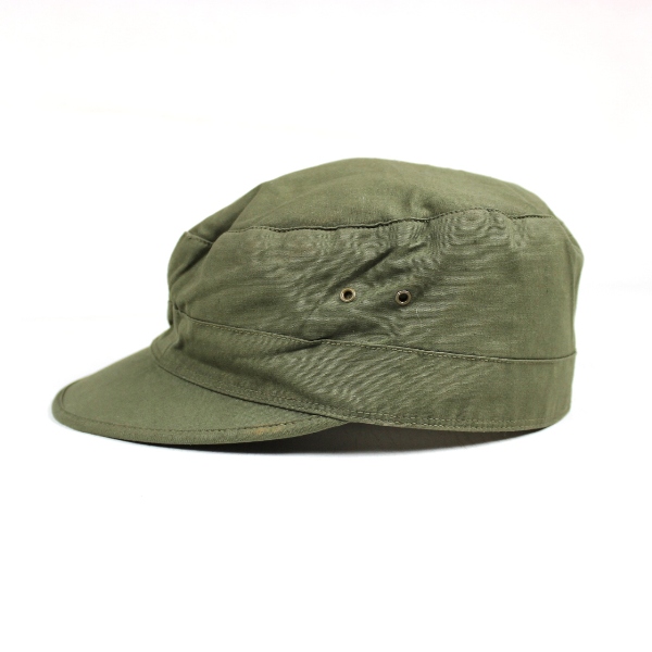 M1943 OD7 cotton sateen cap w/ visor - 7 1/4