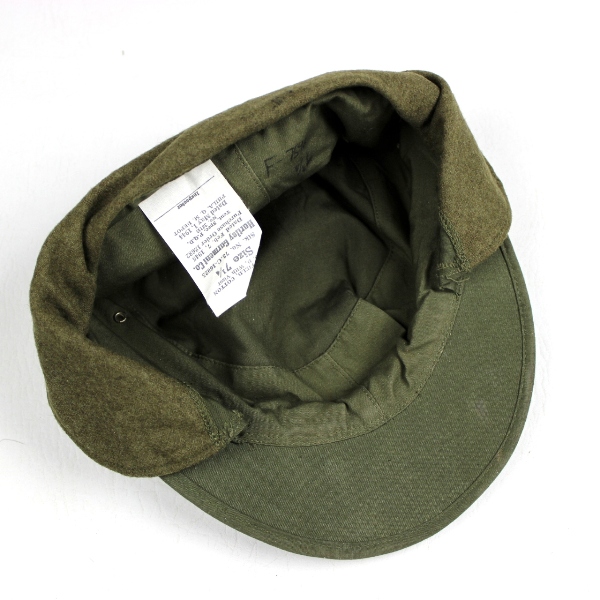 M1943 OD7 cotton sateen cap w/ visor - 7 1/4