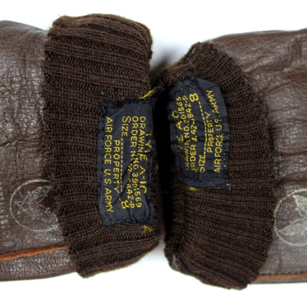 USAAF A-10 leather flight gloves - Size 8