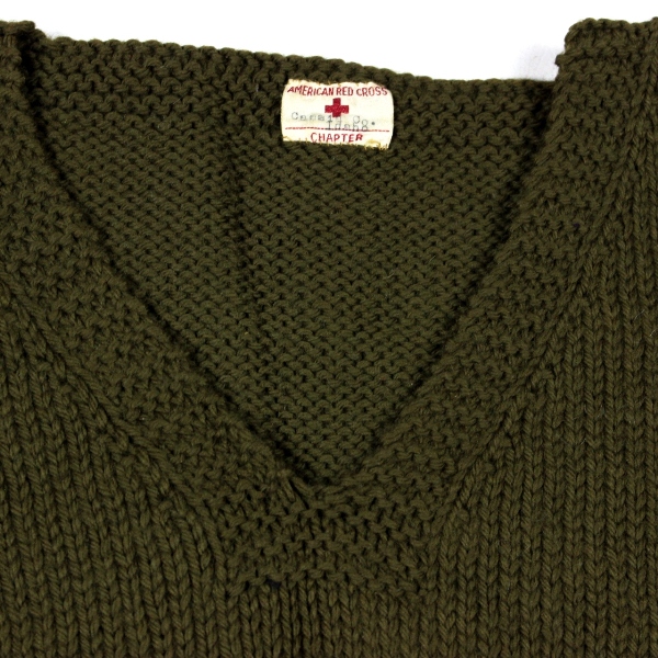 V-neck OD wool sleeveless sweater - ARC