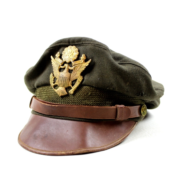 USAAF officers OD crusher cap - Bancroft Flighter