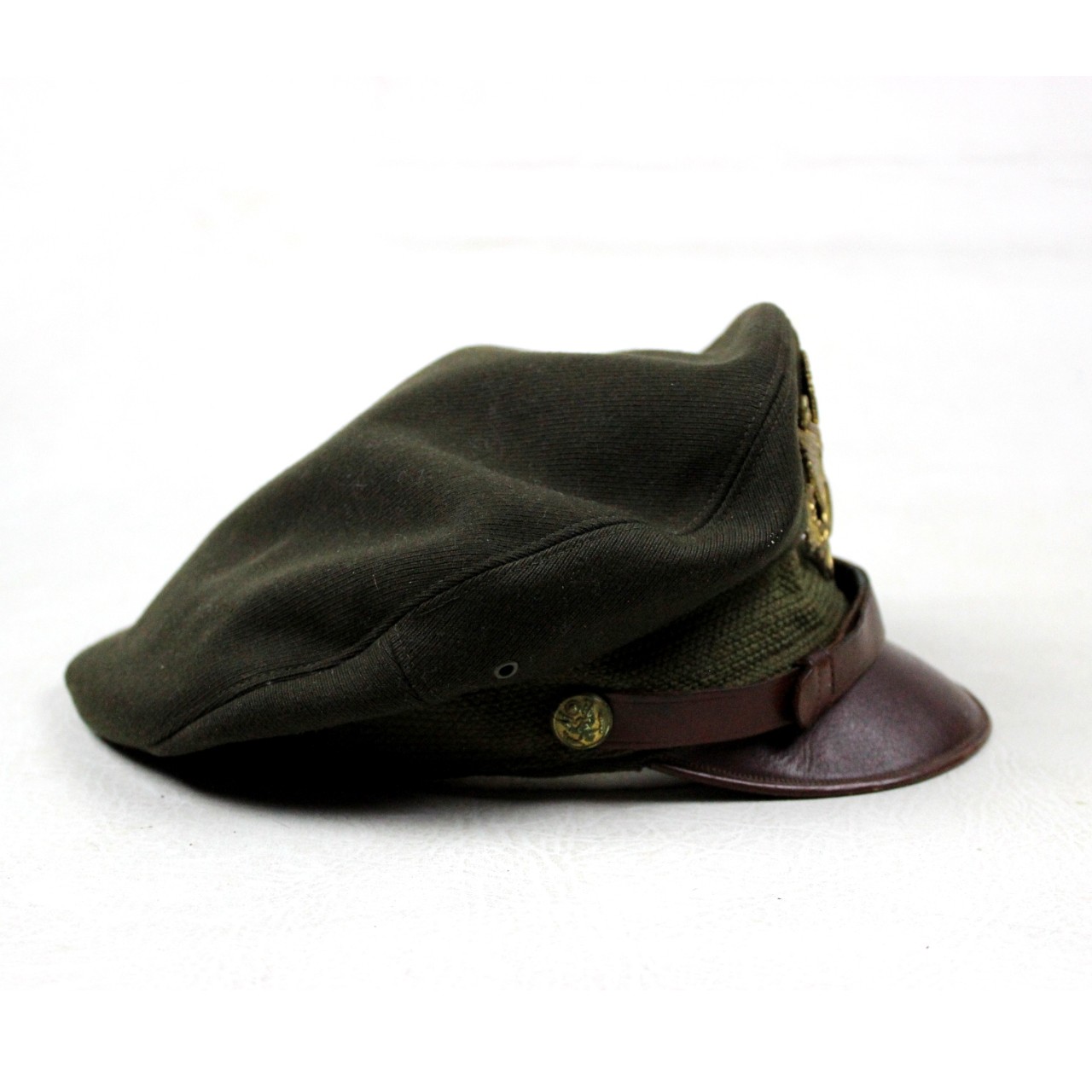 USAAF officers OD crusher cap - Bancroft Flighter