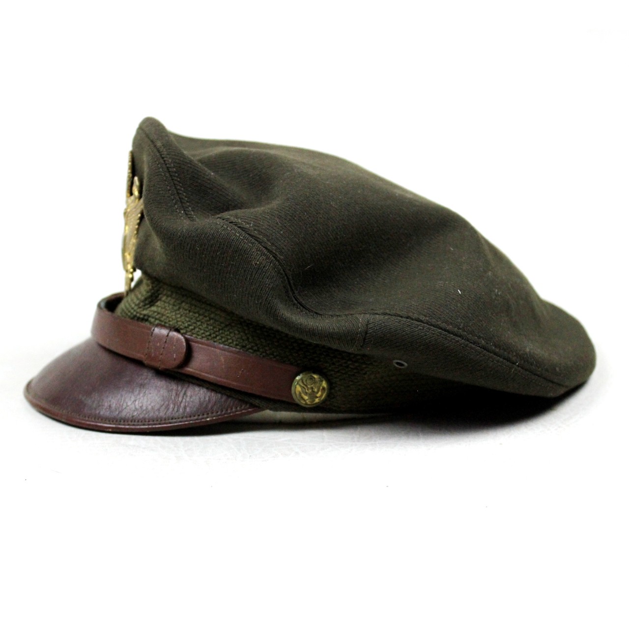 USAAF officers OD crusher cap - Bancroft Flighter