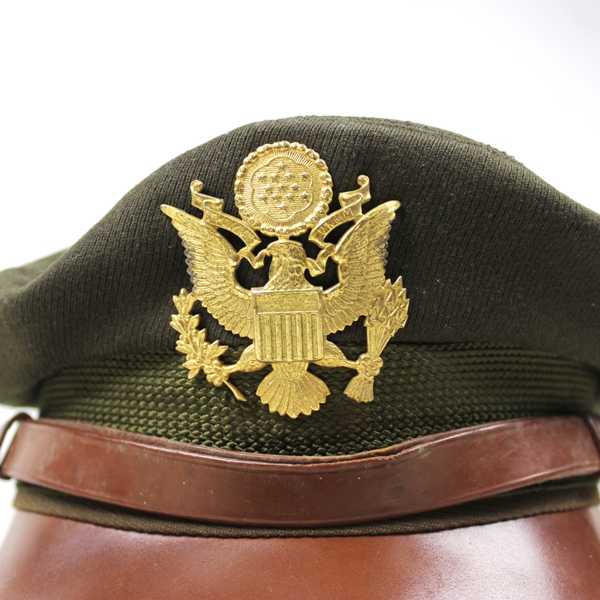 USAAF OD gabardine officers dress cap