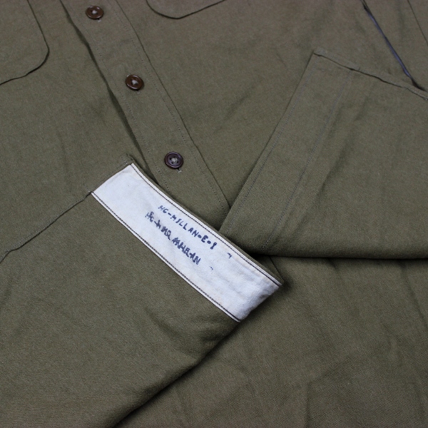 USMC brown wool service shirt