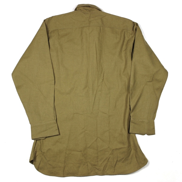 USMC brown wool service shirt