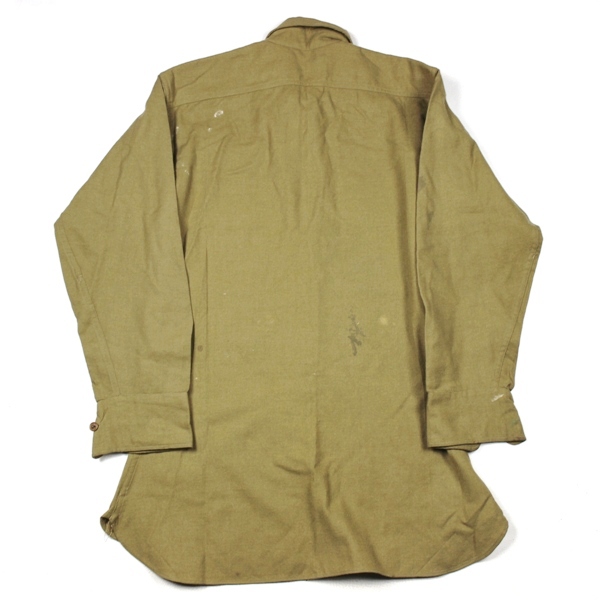 USMC brown wool service shirt