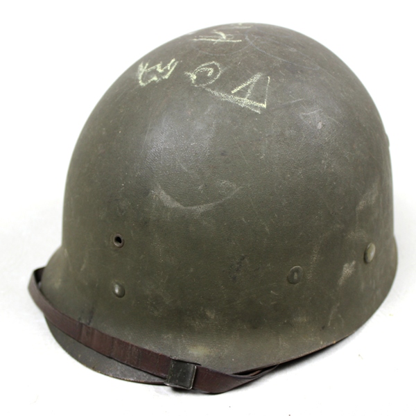 Salty front seam, fixed bales M1 helmet w/ liner