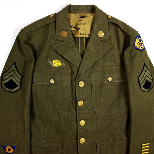 Enlisted man dress jacket - 351st BG / 510th BS / 8th AF